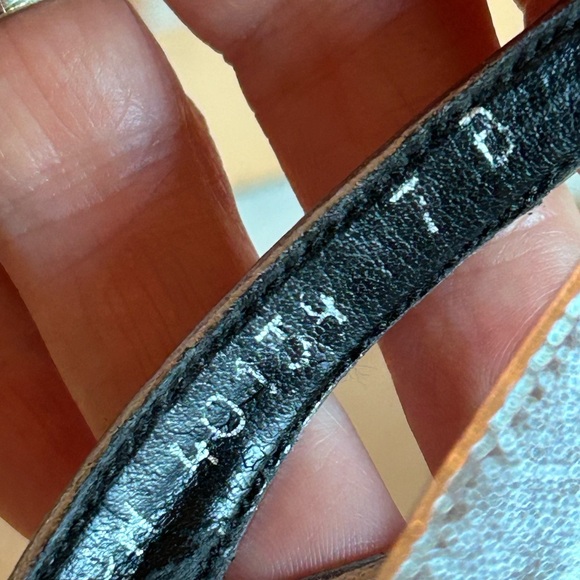 Stuart Weitzman Navy Beaded Slingback Heels~Size 7 - Picture 2 of 11